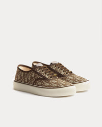 Saltwind in Dior Oblique Jacquard Brown Low Top Sneakers View 3