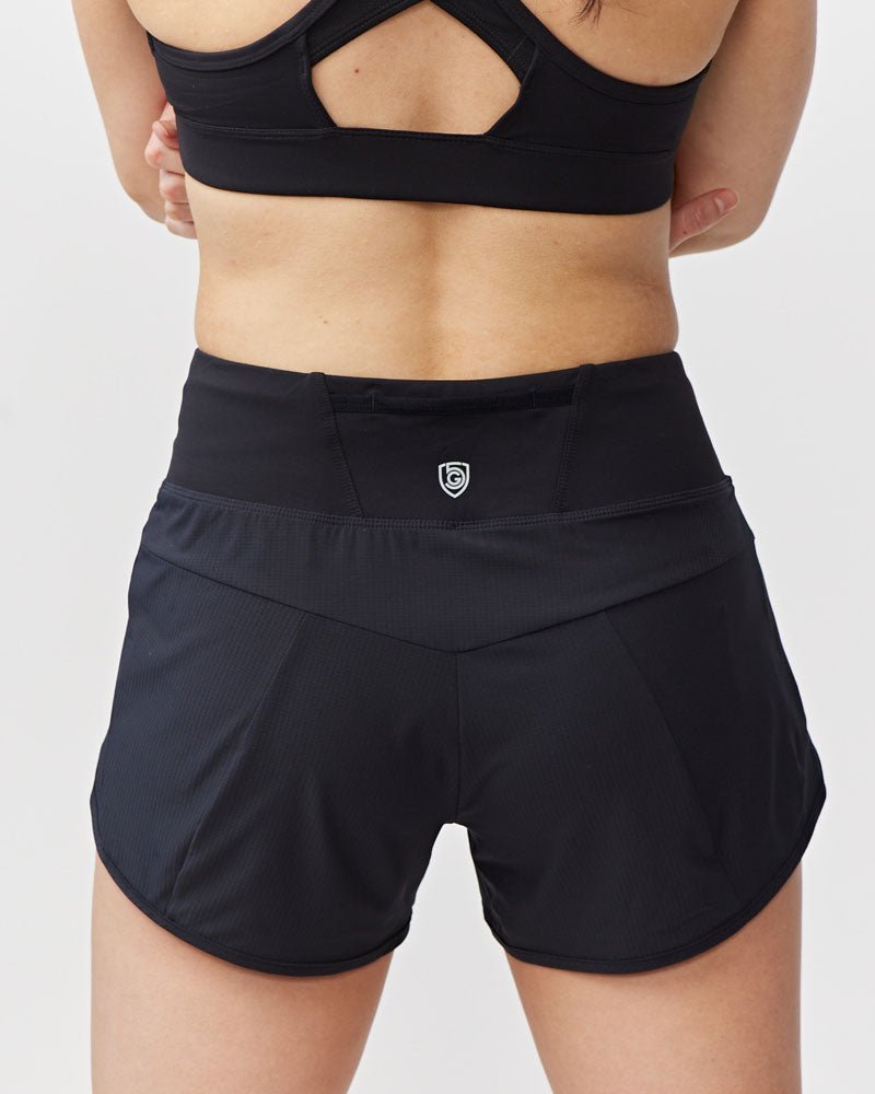 Sheva Women's High Rise Running Shorts - CROWN RESALE LLC