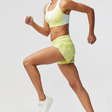 Sheva Women's High Rise Running Shorts - CROWN RESALE LLC