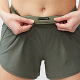 Sheva Women's High Rise Running Shorts - CROWN RESALE LLC