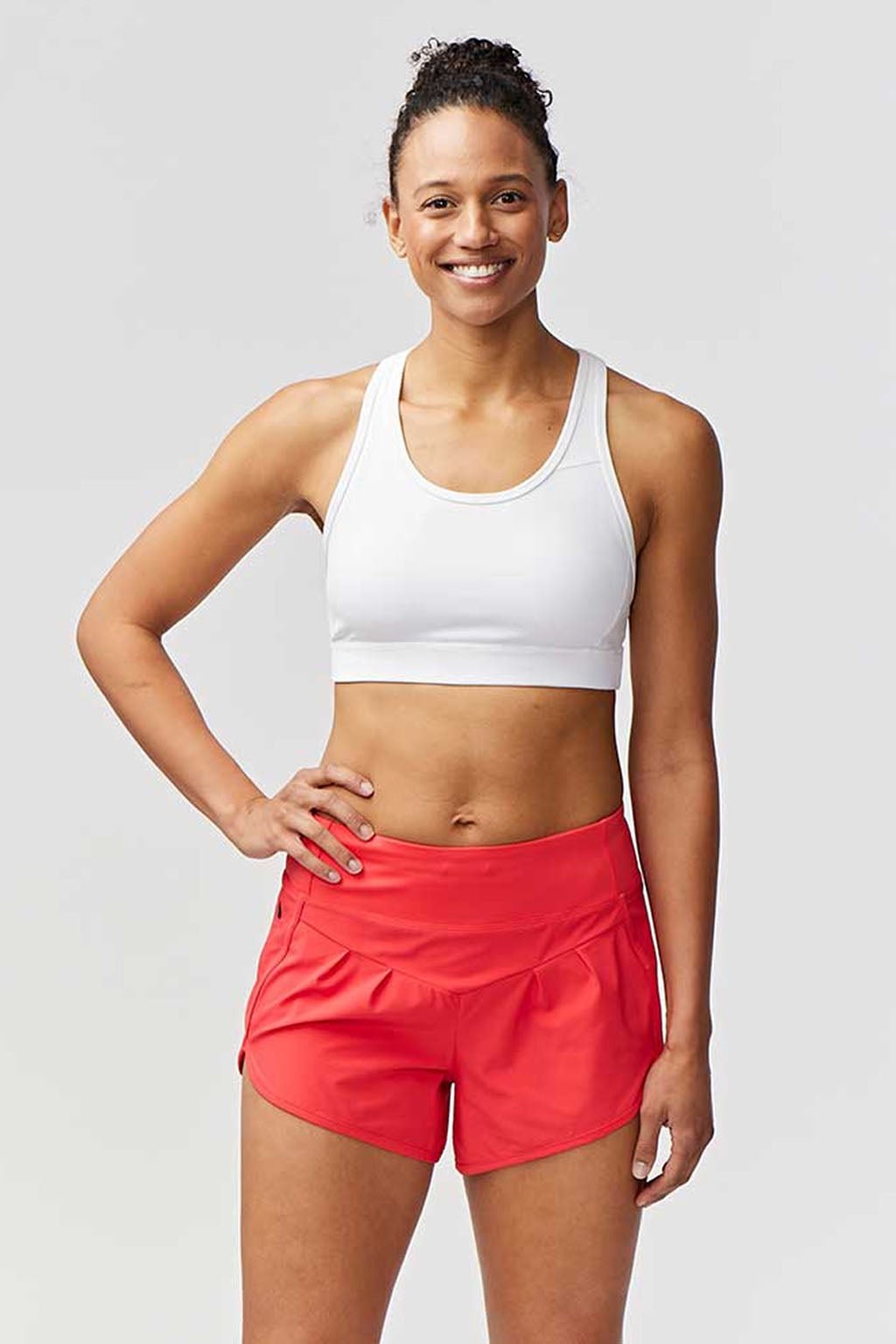Sheva Women's High Rise Running Shorts - CROWN RESALE LLC