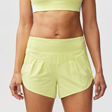 Sheva Women's High Rise Running Shorts - CROWN RESALE LLC
