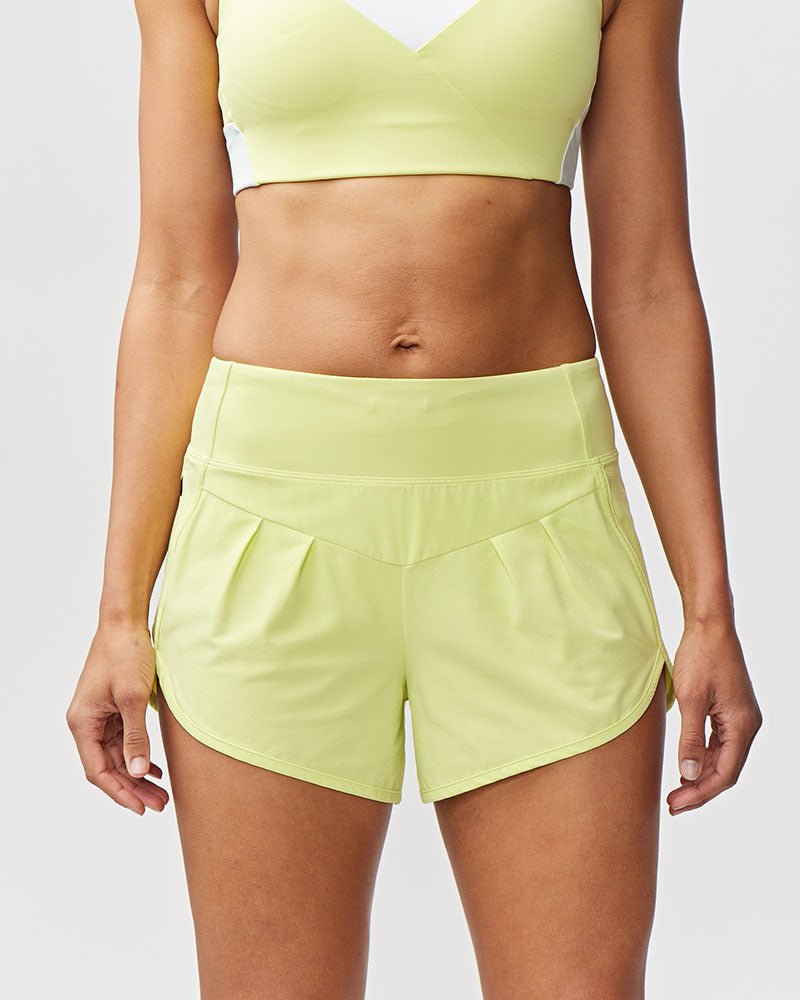 Sheva Women's High Rise Running Shorts - CROWN RESALE LLC