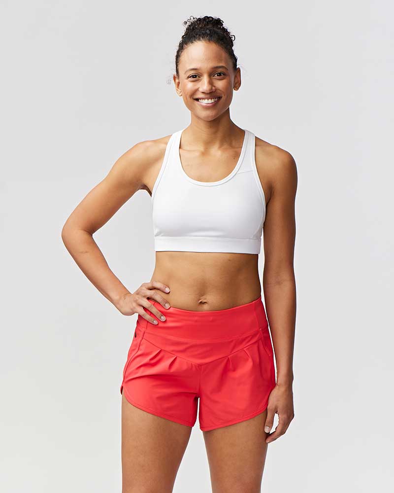 Sheva Women's High Rise Running Shorts - CROWN RESALE LLC