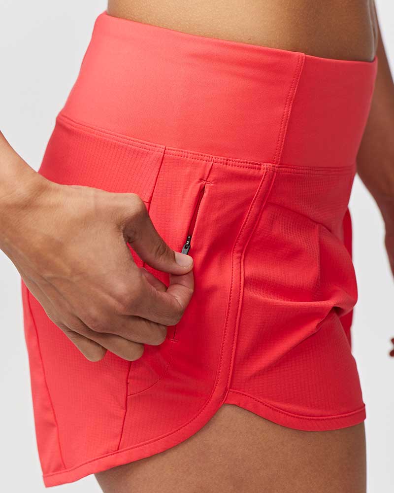 Sheva Women's High Rise Running Shorts - CROWN RESALE LLC