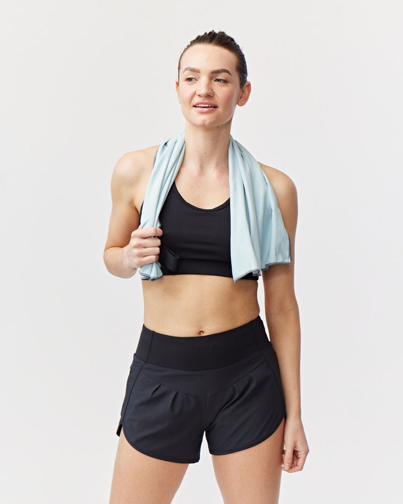 Sheva Women's High Rise Running Shorts - CROWN RESALE LLC