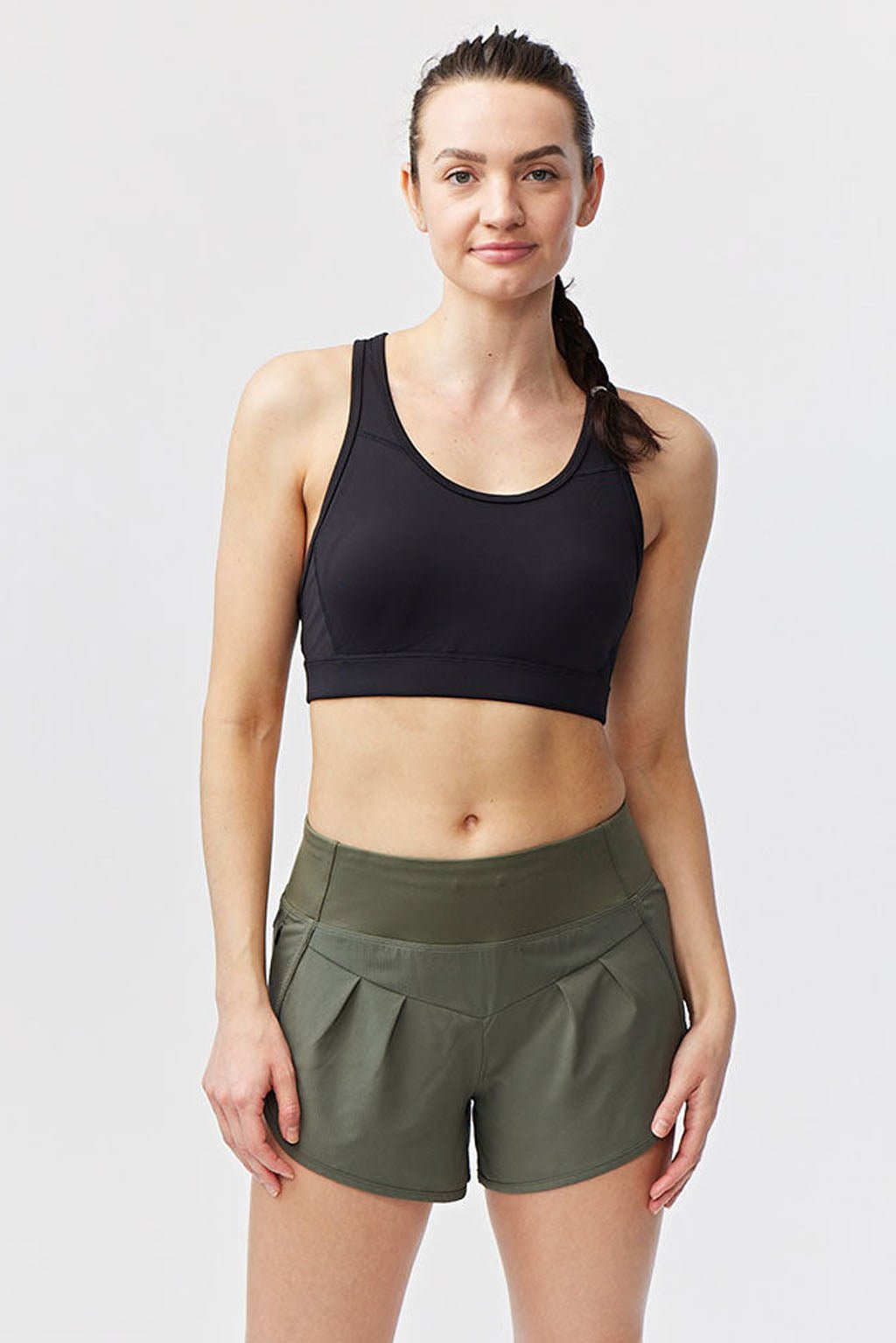 Sheva Women's High Rise Running Shorts - CROWN RESALE LLC