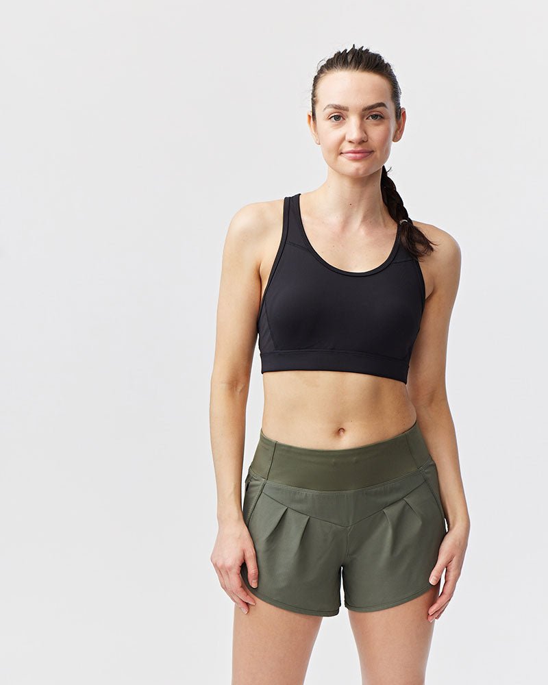 Sheva Women's High Rise Running Shorts - CROWN RESALE LLC