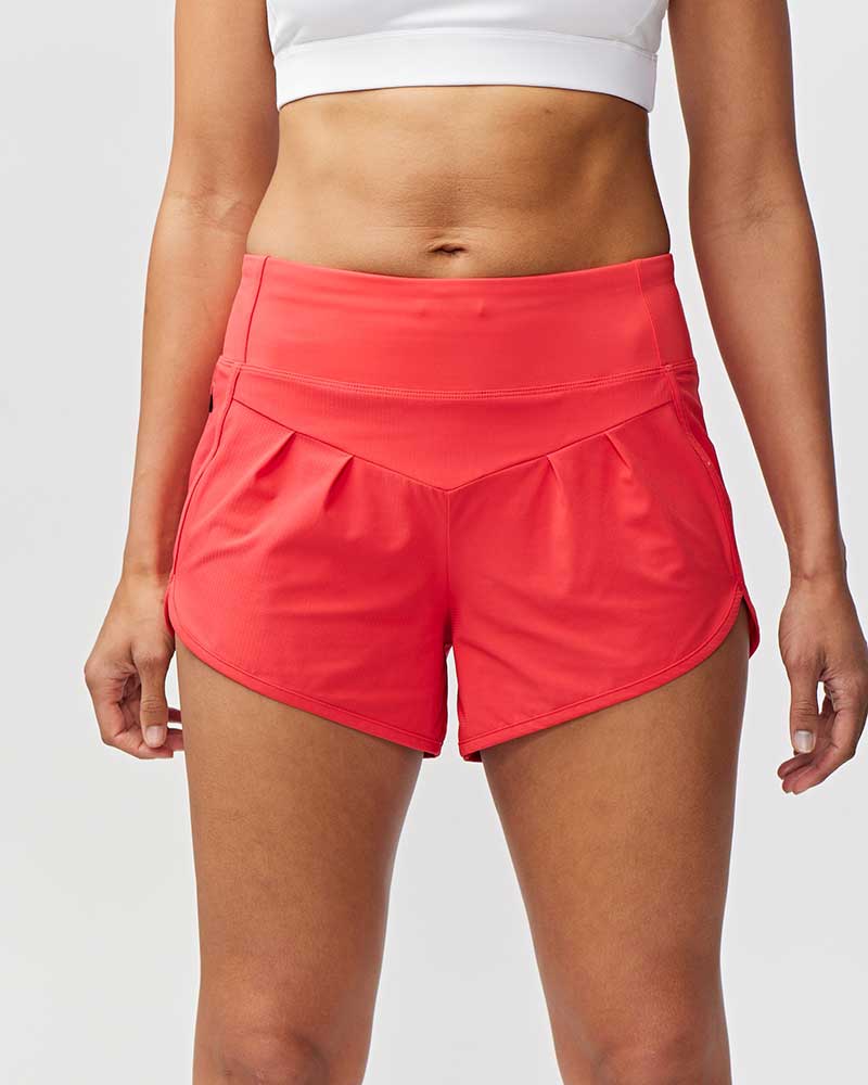 Sheva Women's High Rise Running Shorts - CROWN RESALE LLC