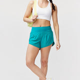 Sheva Women's High Rise Running Shorts - CROWN RESALE LLC