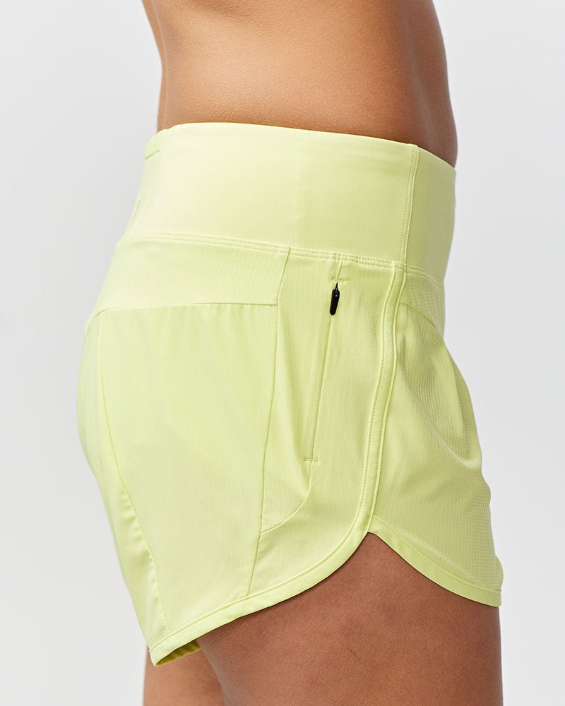Sheva Women's High Rise Running Shorts - CROWN RESALE LLC