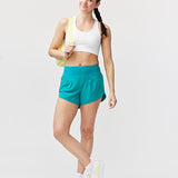 Sheva Women's High Rise Running Shorts - CROWN RESALE LLC