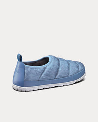 Snow Slipper Quilted Dior Oblique Mirage Technical Fabric Blue Slip Ons View 4