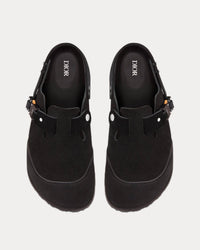 Tokio Black Nubuck Calfskin Mules View 2