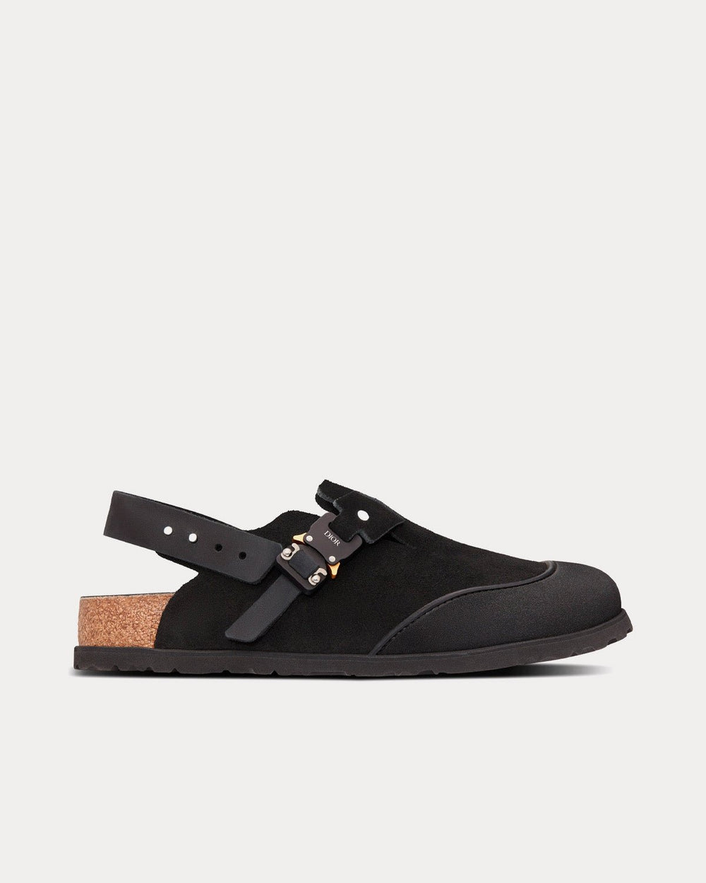 Tokio Black Nubuck Calfskin Mules