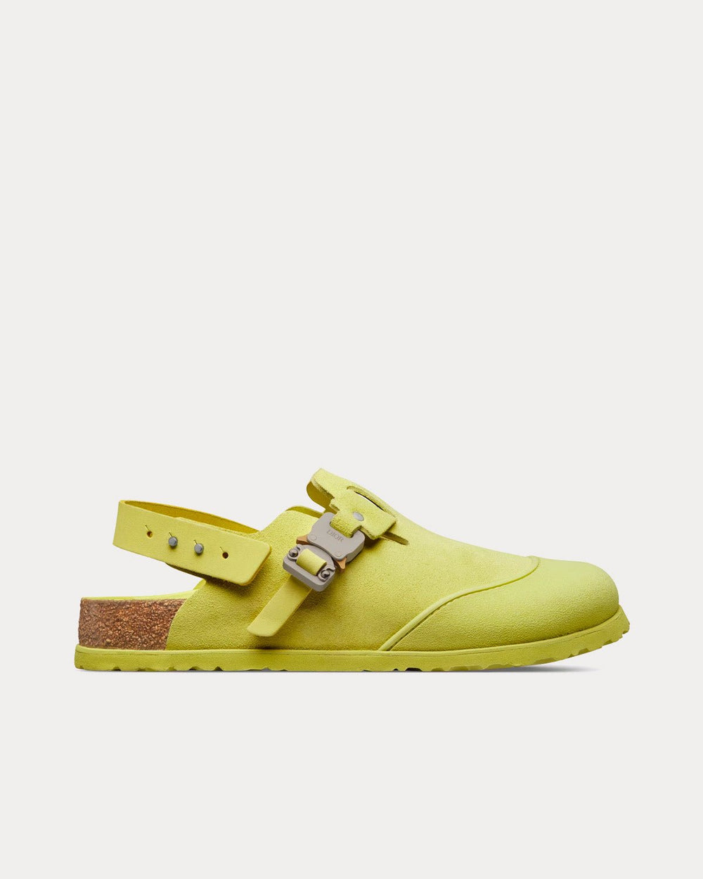 Tokio Mule Pastel Yellow Nubuck Calfskin Slip Ons