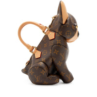 Louis Vuitton Brown Monogram Coated Canvas Pooch Dog Bag Gold Hardware, 2025