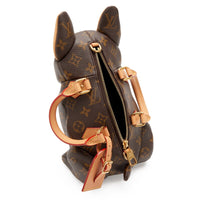 Louis Vuitton Brown Monogram Coated Canvas Pooch Dog Bag Gold Hardware, 2025