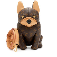 Louis Vuitton Brown Monogram Coated Canvas Pooch Dog Bag Gold Hardware, 2025