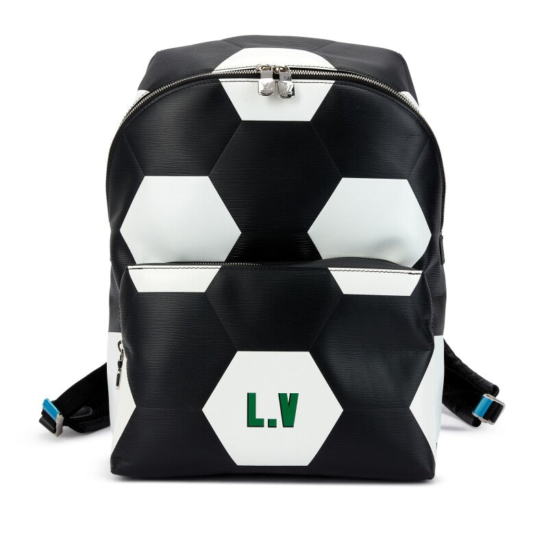 Louis Vuitton Black Epi Leather Fifa World Cup Apollo Backpack Silver Hardware, 2018