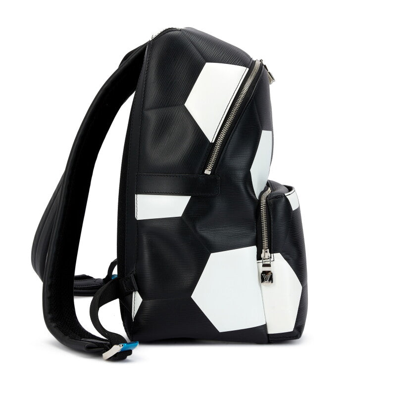 Louis Vuitton Black Epi Leather Fifa World Cup Apollo Backpack Silver Hardware, 2018