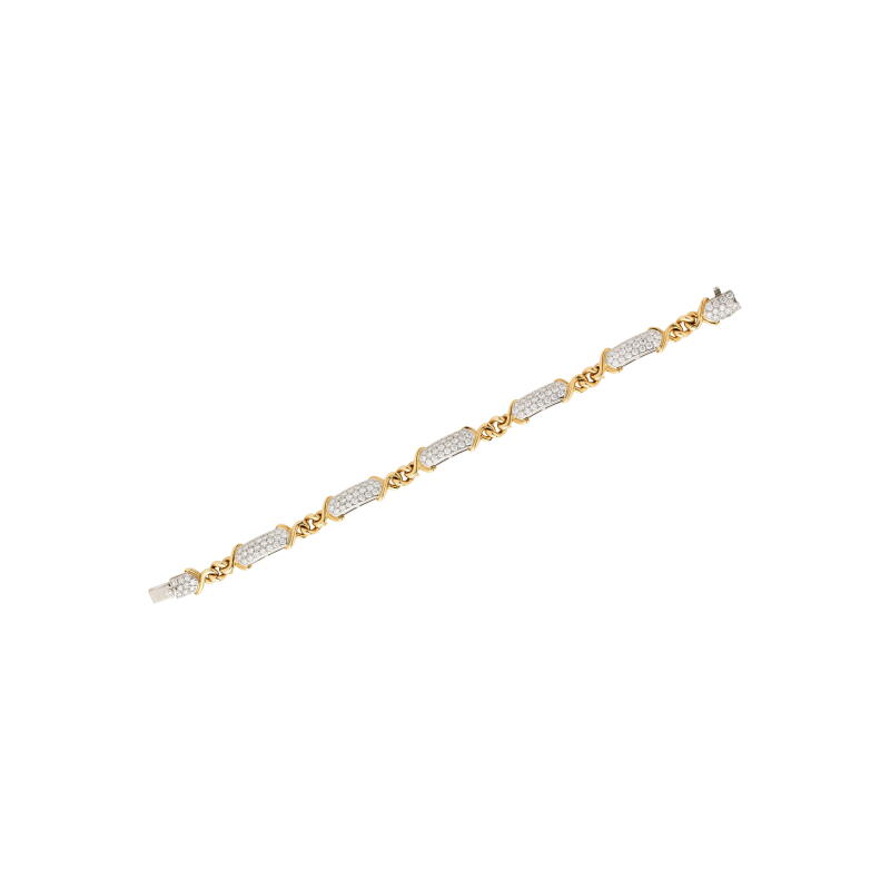 Tiffany & Co. Platinum, Gold and Diamond Sutton Bracelet
