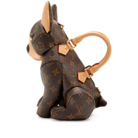 Louis Vuitton Brown Monogram Coated Canvas Pooch Dog Bag Gold Hardware, 2025