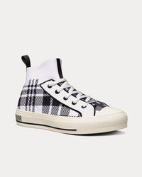Walk'n'Dior Black and White Check'n'Dior Technical Mesh High Top Sneakers View 3