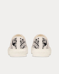 Walk'n'Dior Black and White Cotton with Dior Bandana Embroidery Low Top Sneakers View 4