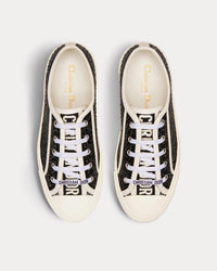Walk'n'Dior Black Cotton Embroidered with Strass Low Top Sneakers View 2