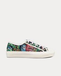 Walk'n'Dior Black Multicolor D-Constellation Embroidered Cotton Low Top Sneakers View 1