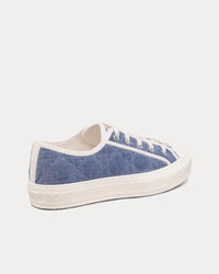 Walk'n'Dior Blue Faded Cannage Embroidered Denim Low Top Sneakers View 4