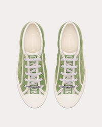 Walk'n'Dior Green Faded Cannage Embroidered Denim Low Top Sneakers View 2