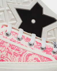 Walk'n'Dior Peony Pink Toile de Jouy Embroidered Cotton Low Top Sneakers View 4