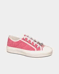 Walk'n'Dior Pink Faded Cannage Denim Embroidery Low Top Sneakers View 3