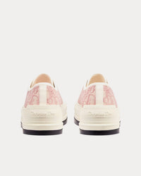 Walk'n'Dior Platform Nude Dior Oblique Embroidered Cotton Low Top Sneakers View 4