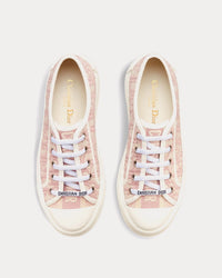 Walk'n'Dior Platform Nude Dior Oblique Embroidered Cotton Low Top Sneakers View 2