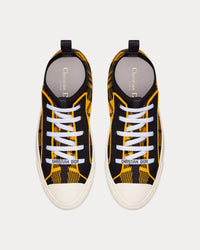 Walk'n'Dior Yellow and Black Check'n'Dior Technical Mesh High Top Sneakers View 2
