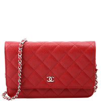 WOC Classic Quilted Caviar 22M Red View 1